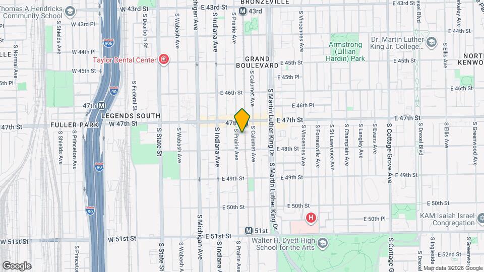 4733 S Prairie Ave, Unit Unit 1-1st Floor Map and Location Details