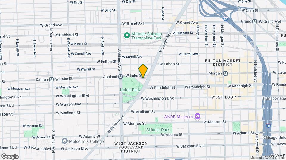 1438 W Randolph St Map and Location Details