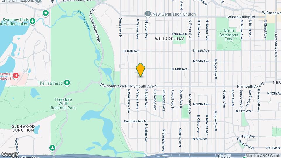 1322 N Vincent Ave Map and Location Details