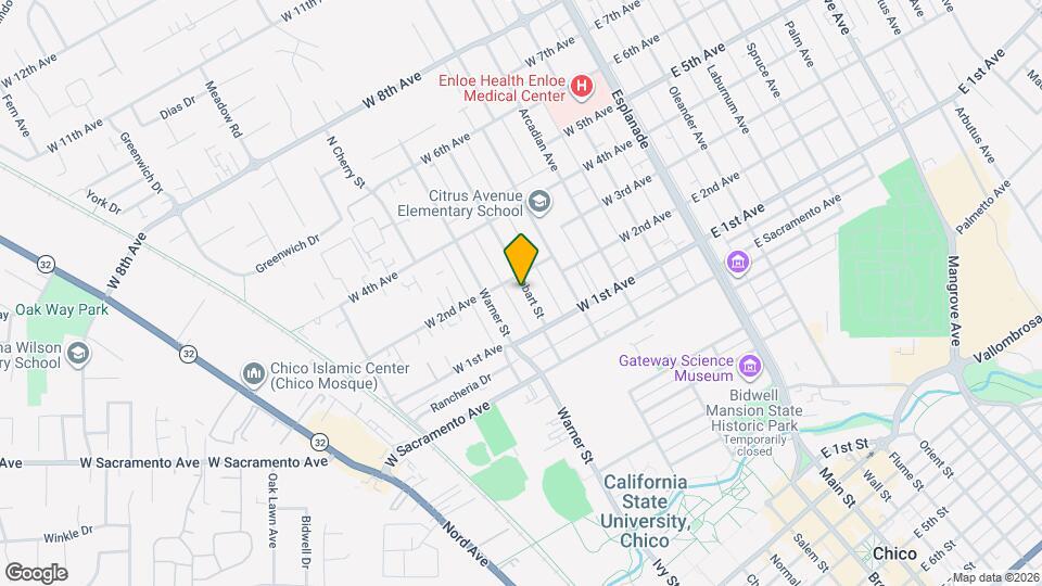 1165 Hobart St-Unit -Unit 4 Map and Location Details