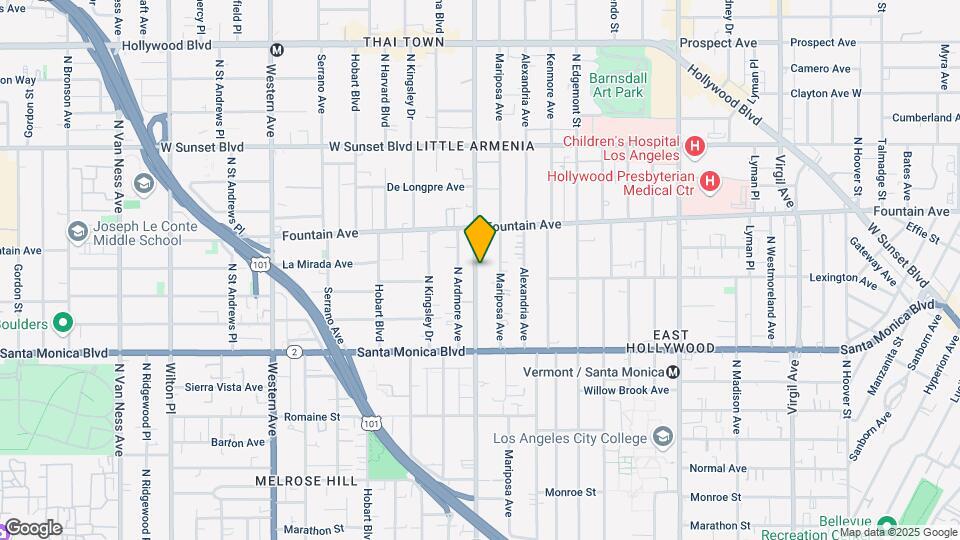 1212 N Normandi Ave Map and Location Details