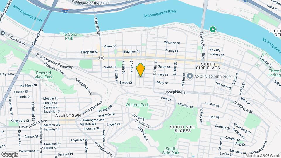 165 S 16th St-Unit -First Floor Map and Location Details