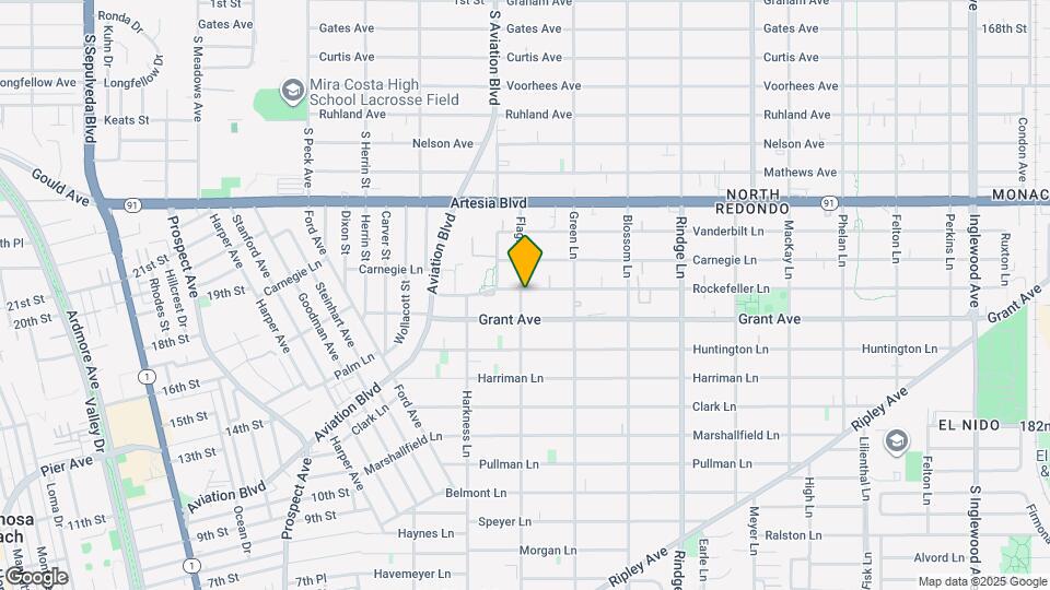 1900 Rockefeller Ln Map and Location Details