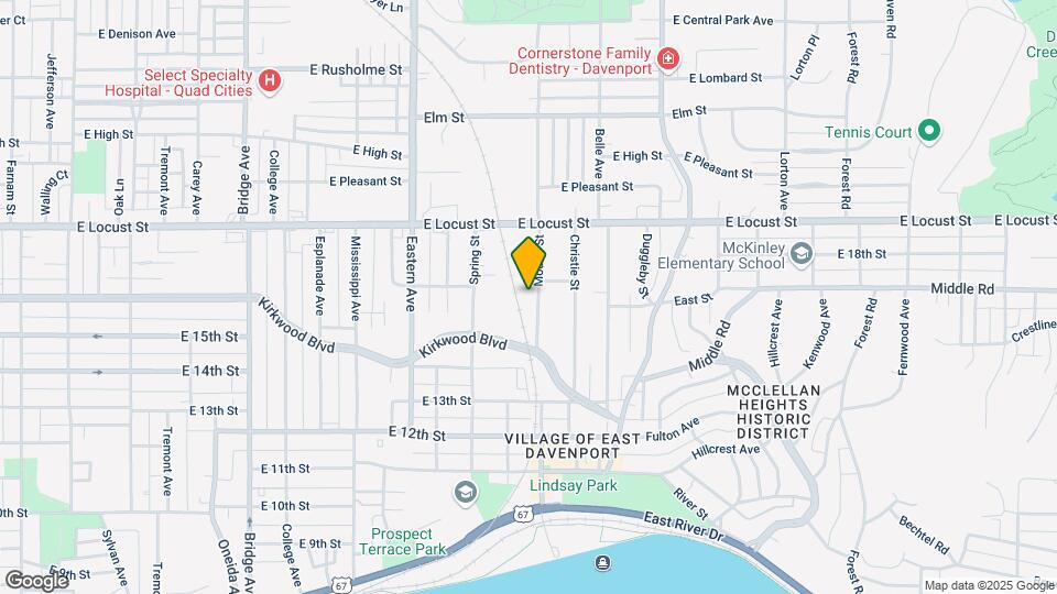 1520 Mound St Map and Location Details