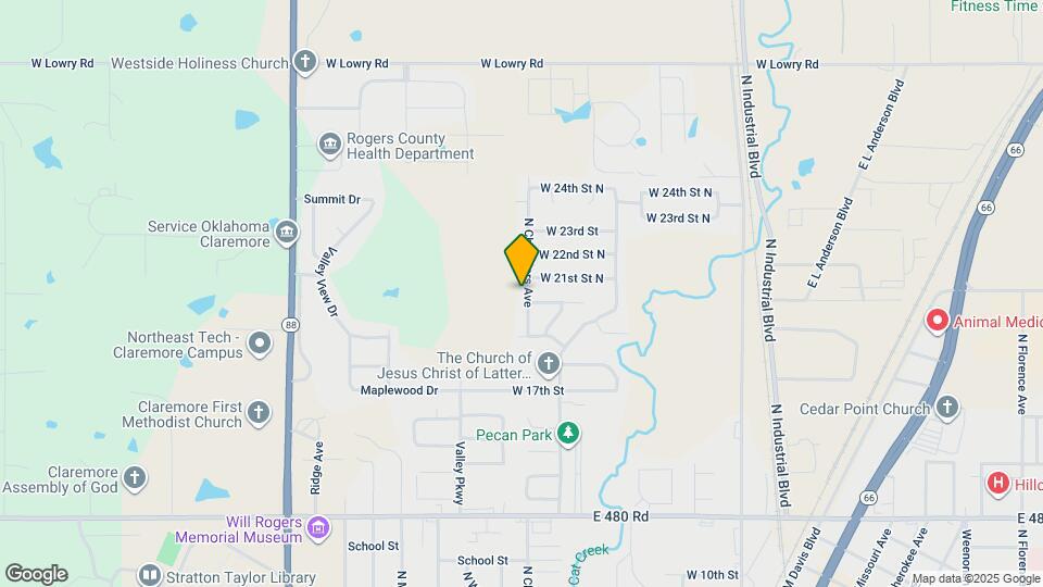 1813 N Chambers Ave Map and Location Details