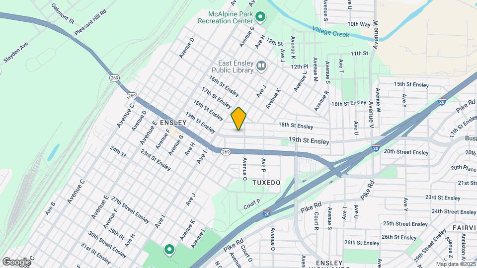 1430 19th St Ensley Map and Location Details