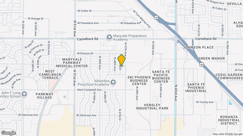 4627 N 47th Dr Map and Location Details