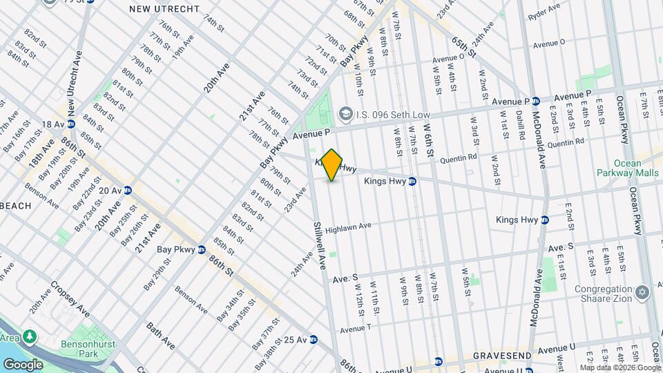 1715 W 13th St Map and Location Details