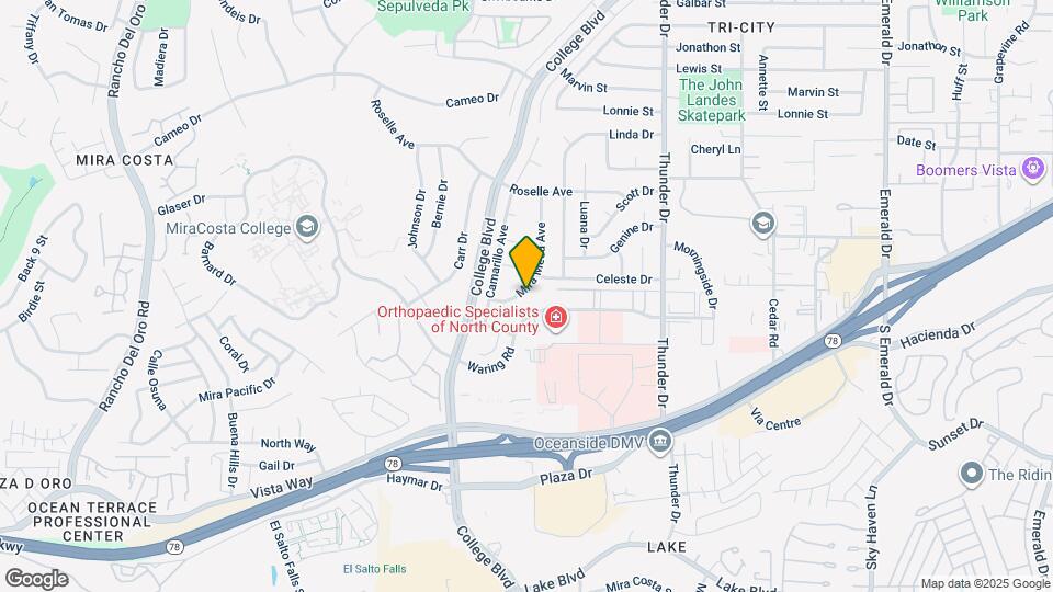 3214 Mira Mesa Ave Map and Location Details