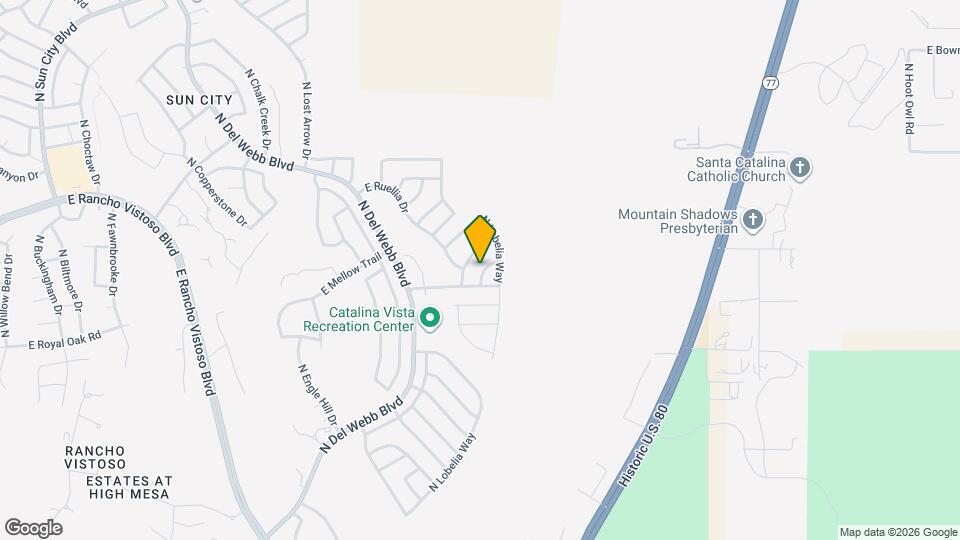 14155 N Ageratum Way Map and Location Details