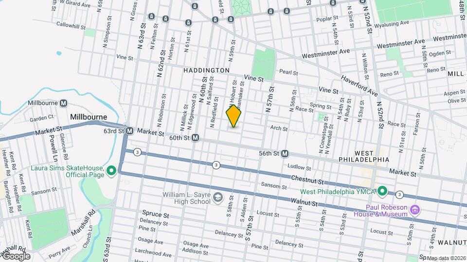 5823 Filbert St Mapa y Detalles de la Ubicación