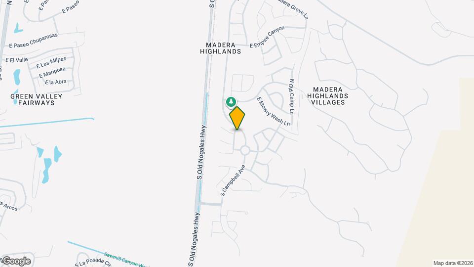 124 N Hayfield Draw Ln Map and Location Details