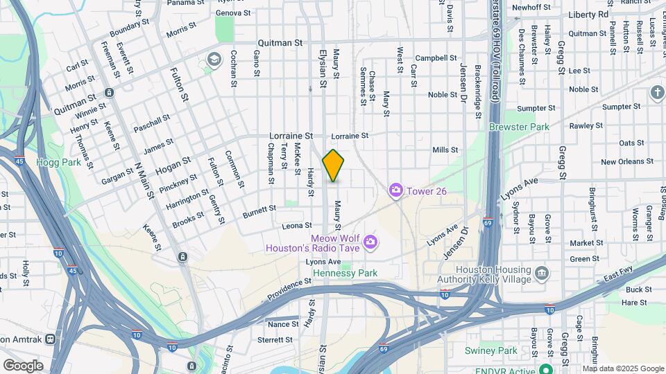 1811 Brooks St Map and Location Details