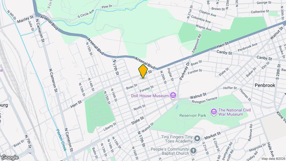 1826 Boas St Map and Location Details