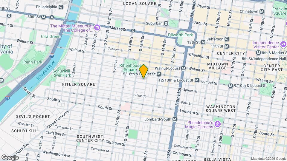 1711 Spruce St-Unit -3F Map and Location Details