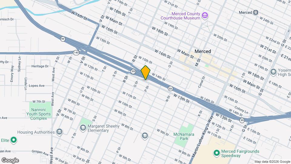 926 W 13th St Map and Location Details