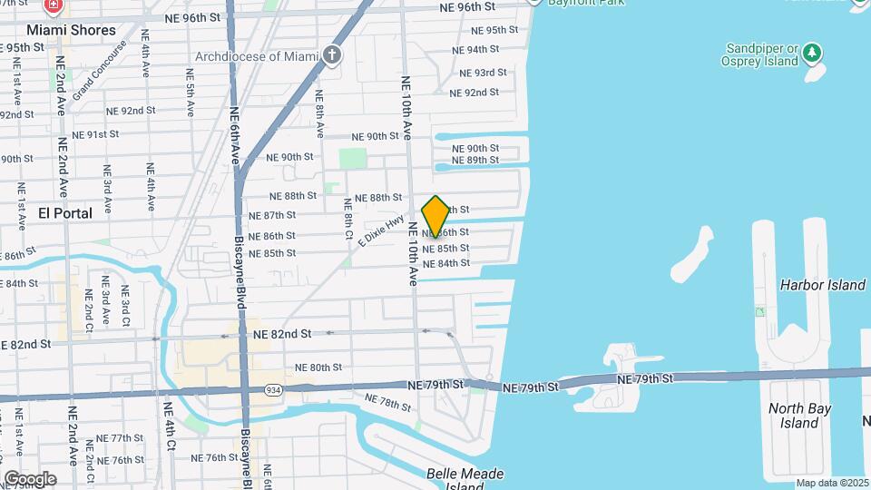 1055 NE 85th St Map and Location Details