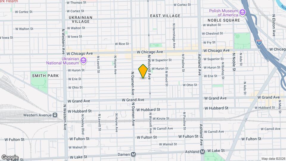 1923 W Erie St Map and Location Details