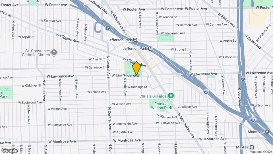 5411 W Lawrence Ave, Unit 2A Mapa y Detalles de la Ubicación