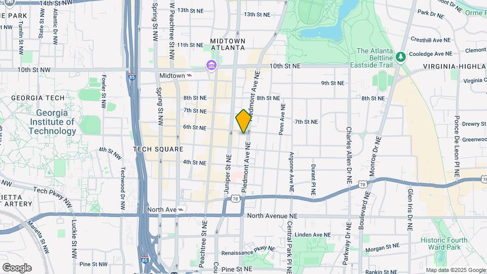 816 Piedmont Ave NE Map and Location Details