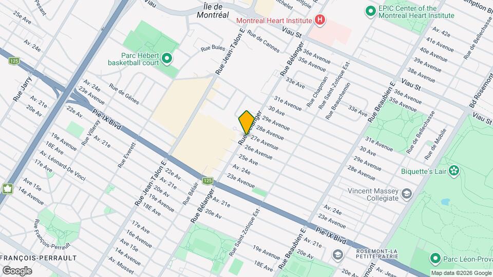 4366 Bélanger Rue Map and Location Details