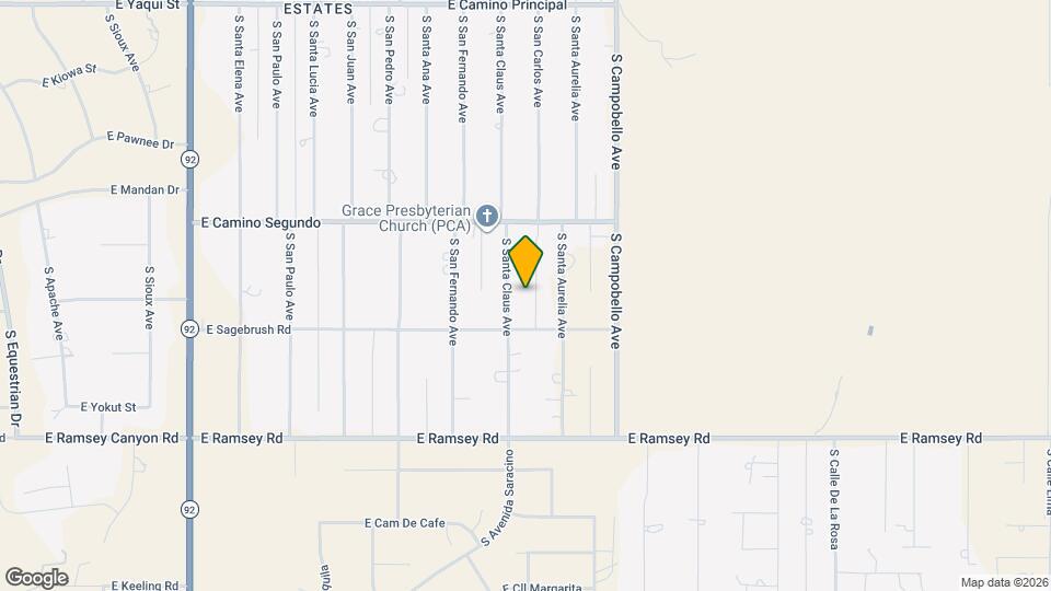 5333 S Santa Claus Ave Map and Location Details