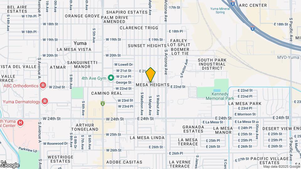 2185 S Maple Ave Mapa y Detalles de la Ubicación