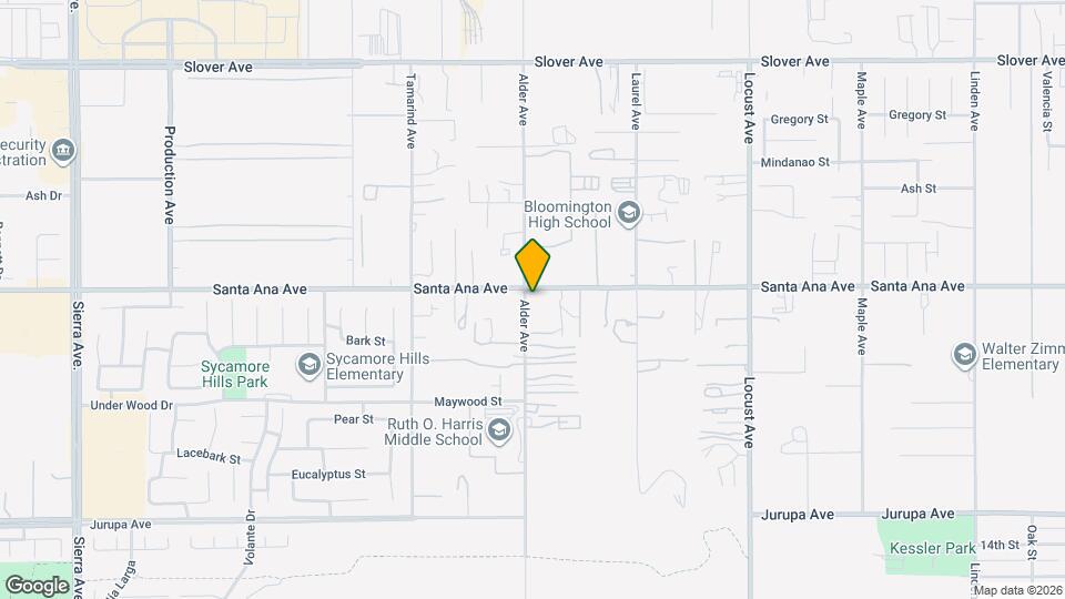 10913 Alder Ave Map and Location Details