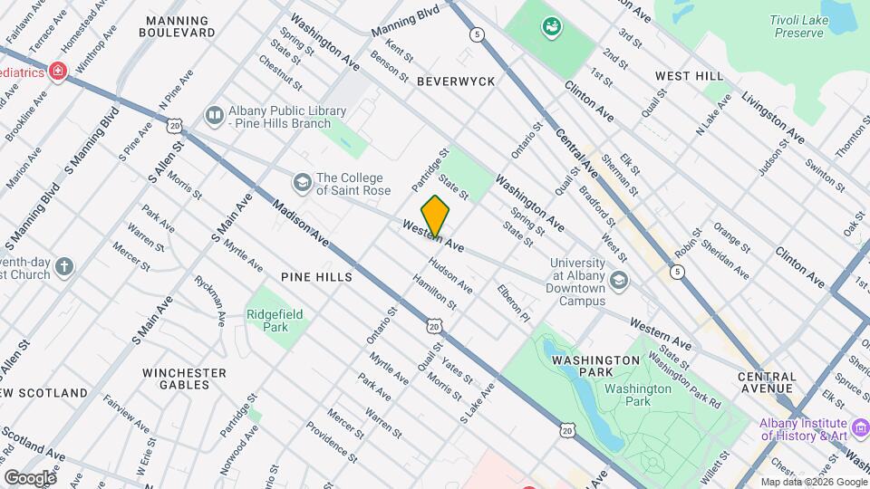 286 Western Ave, Unit 2nd FL Map and Location Details