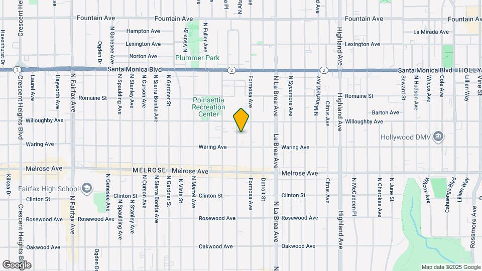 828 N Alta Vista Blvd Map and Location Details