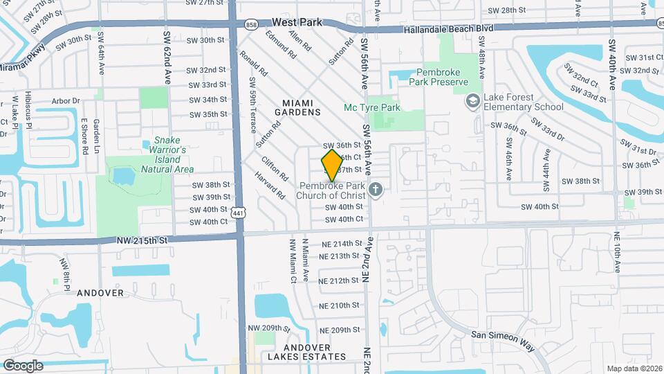 5710 SW 38th St Map and Location Details