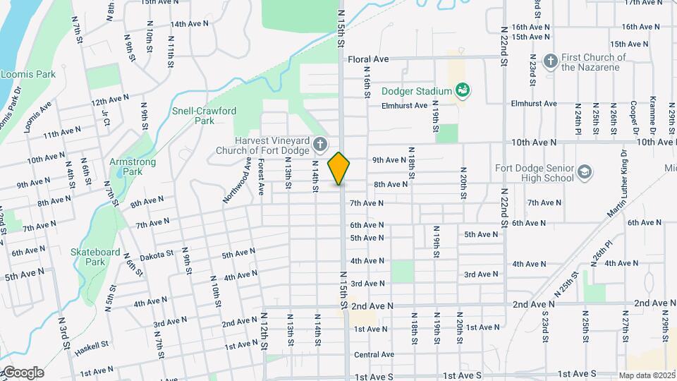 714 N 15th St-Unit -714-2 Map and Location Details