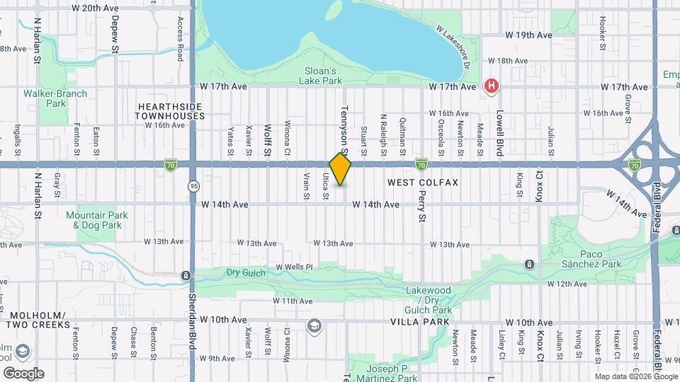 1431 Tennyson St Map and Location Details