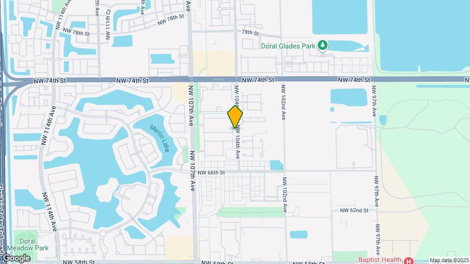 6933 NW 104th Ct Map and Location Details