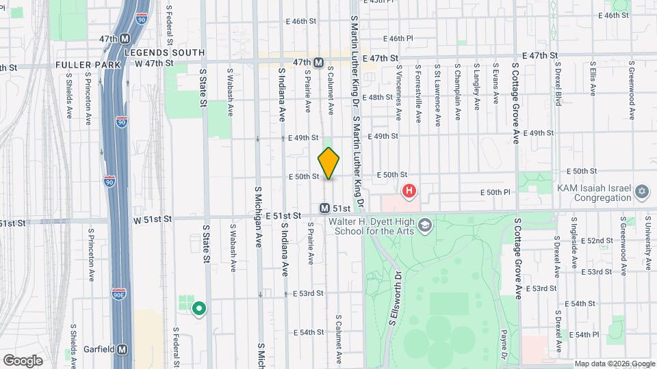 5012 S Calumet Ave, Unit 1 Mapa y Detalles de la Ubicación