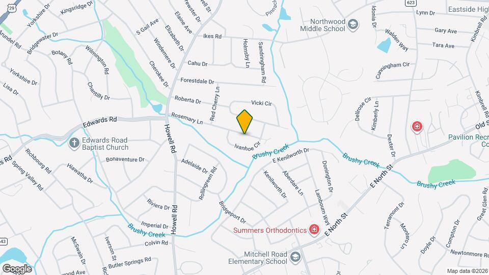 206 Rosemary Ln Map and Location Details