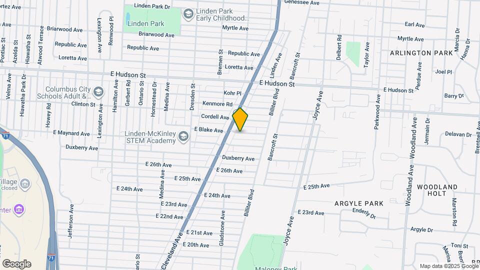 1527 E Blake Ave Map and Location Details