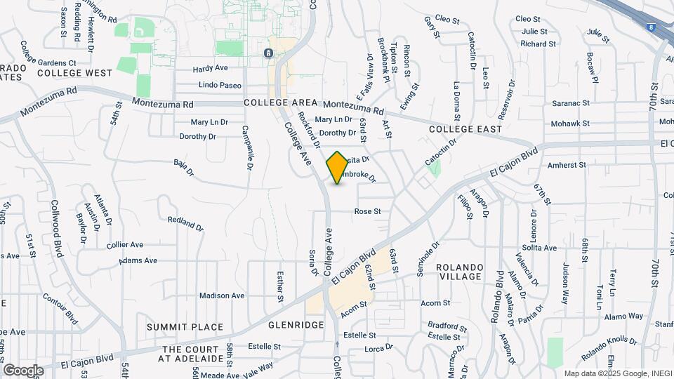 4857 College Ave Map and Location Details