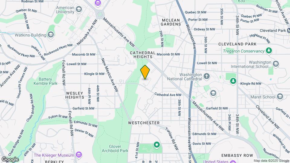 4101 Cathedral Ave NW, Unit 907 Map and Location Details