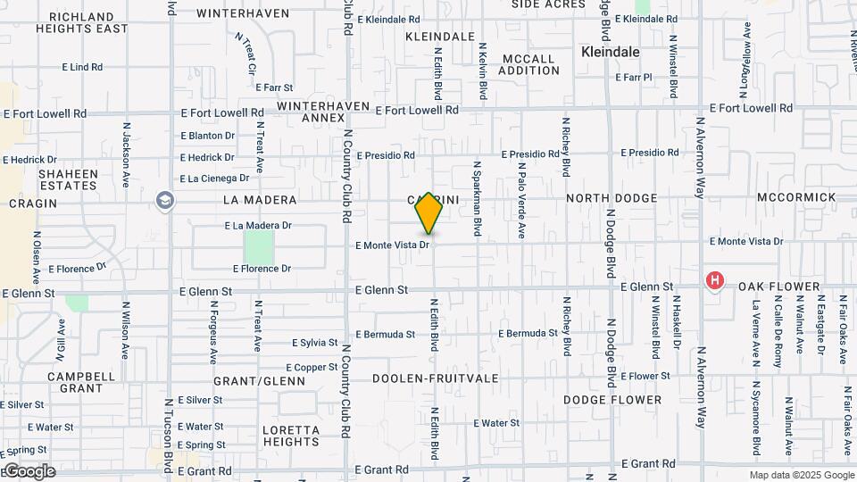 3263 E Monte Vista Dr Map and Location Details