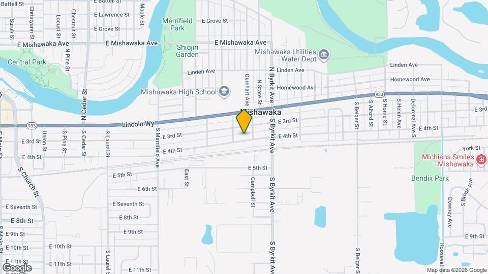 1222 E 4th St Map and Location Details