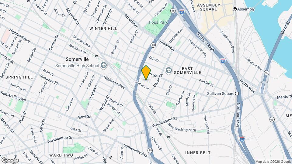 84 Flint St, Unit 2 Map and Location Details