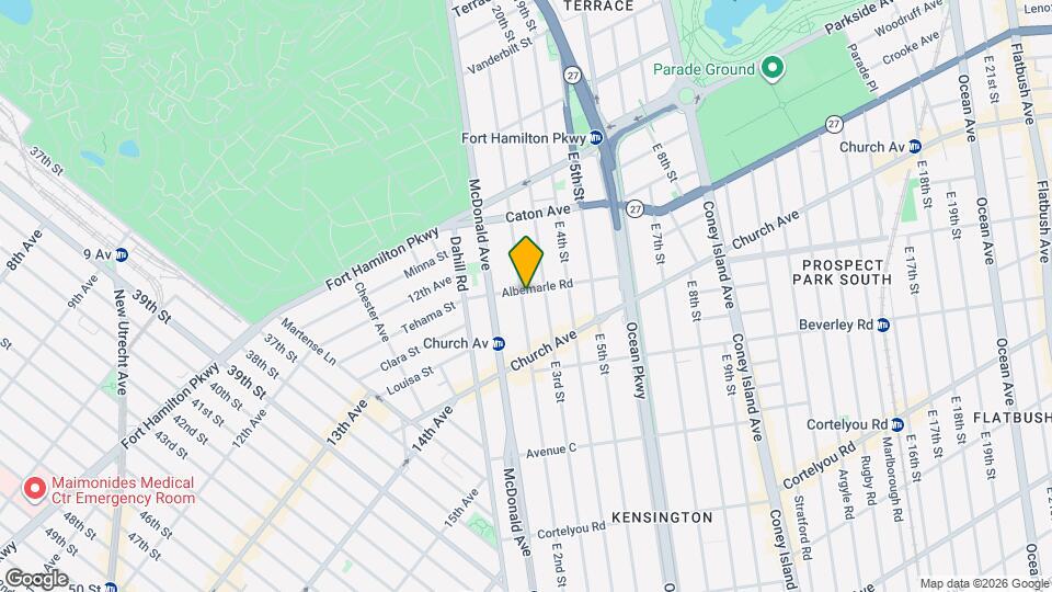 202 Albemarle Rd Mapa y Detalles de la Ubicación