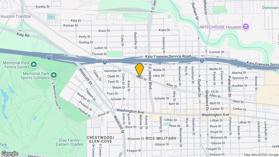 1535 Malone St Map and Location Details
