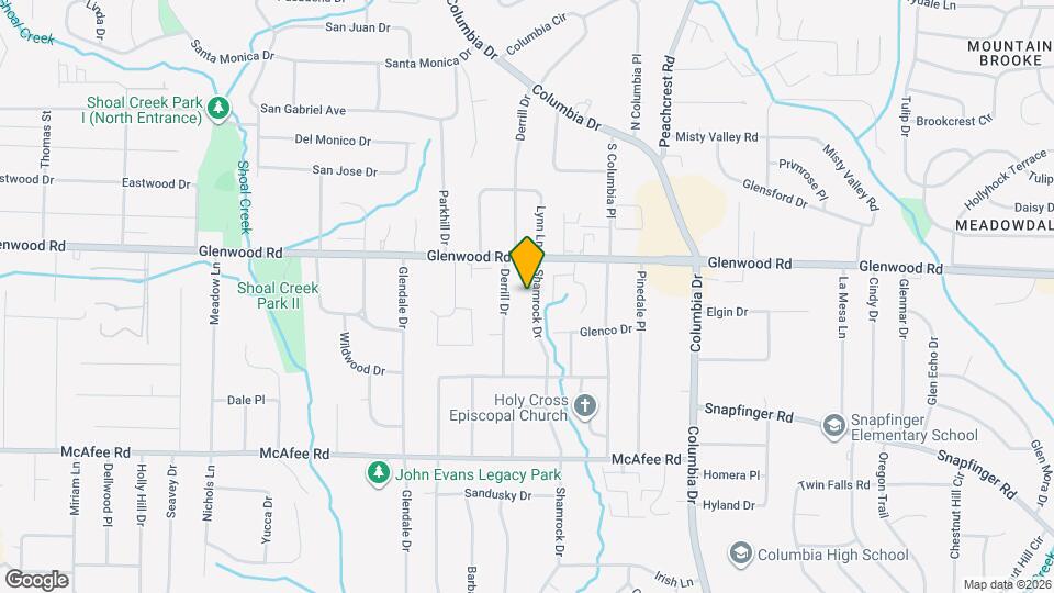 1855 Shamrock Dr Map and Location Details