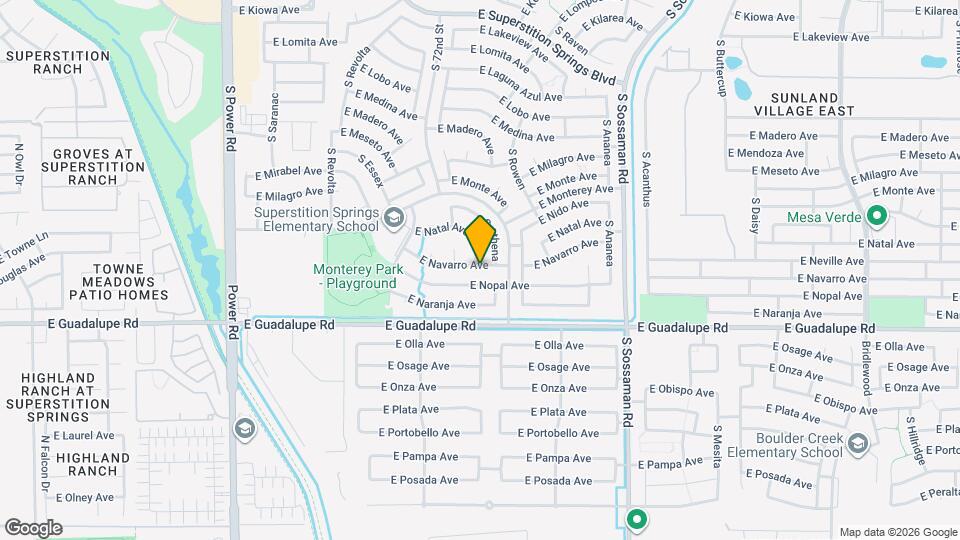 7323 E Navarro Ave Map and Location Details