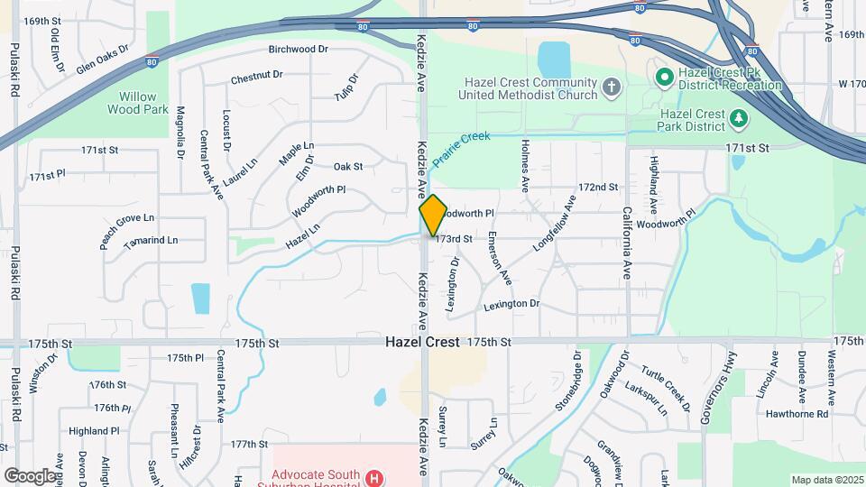 17301 Kedzie Ave Map and Location Details