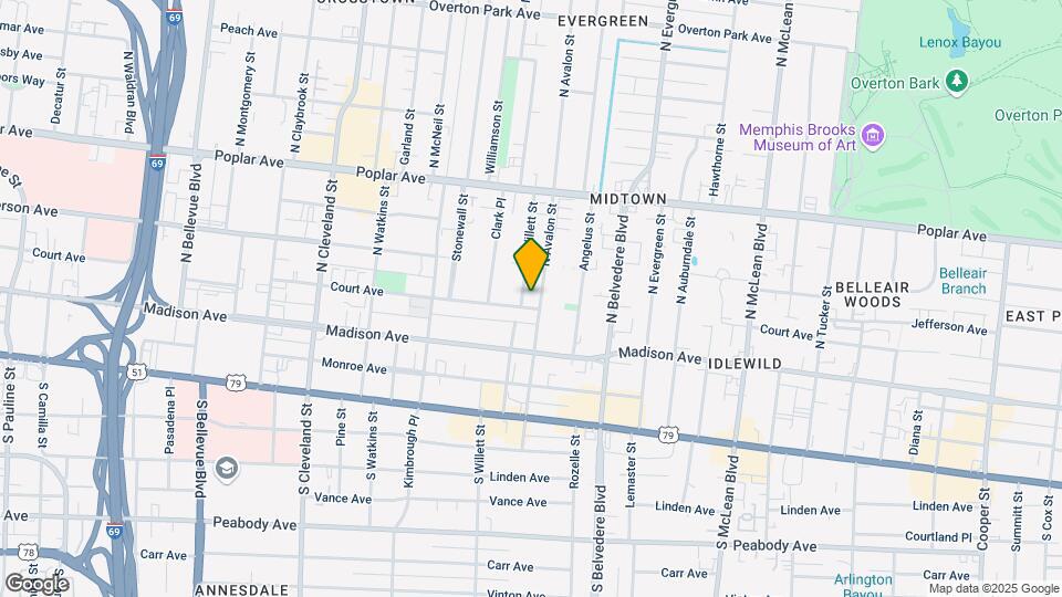 60 N Willett St Mapa y Detalles de la Ubicación