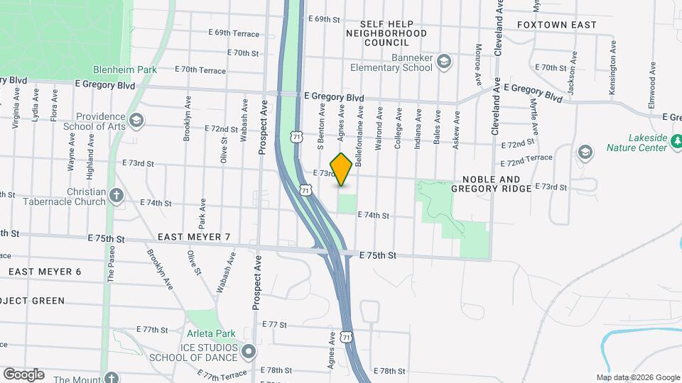 7317 Agnes Ave Map and Location Details