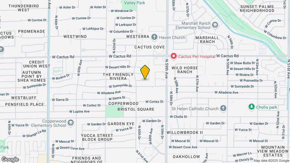 6015 W Poinsettia Dr Map and Location Details